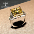 Good quality 925 silver gold plated jewelry engagement ring moissanite ring